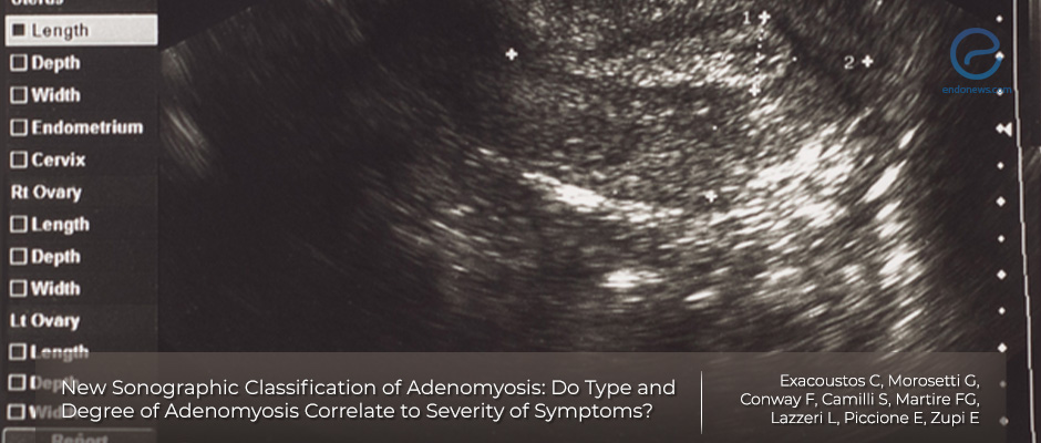 A new ultrasound subgrouping reveals good clinical correlations in adenomyosis