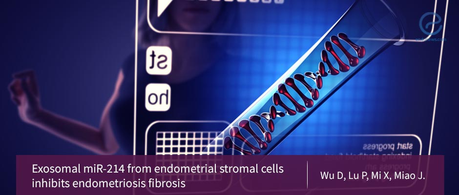 Exosomal miR-214 from endometrial stromal cells inhibits endometriosis fibrosis.