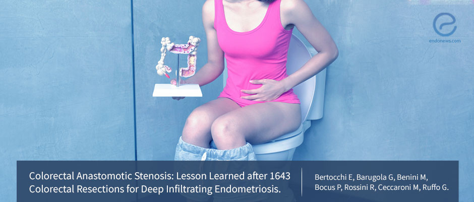 Stenoses in the colorectal anastomose sites after DIE surgery