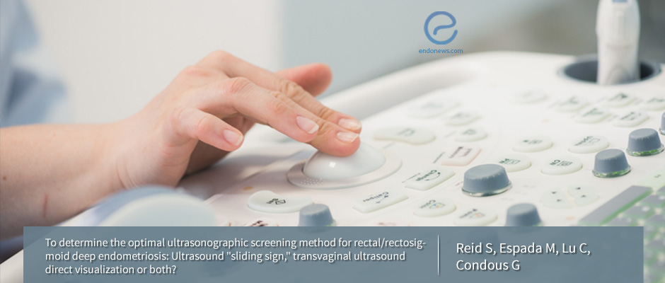 The diagnostic value of “sliding sign” and direct visualization of the bowel in rectal/rectosigmoid deep endometriosis