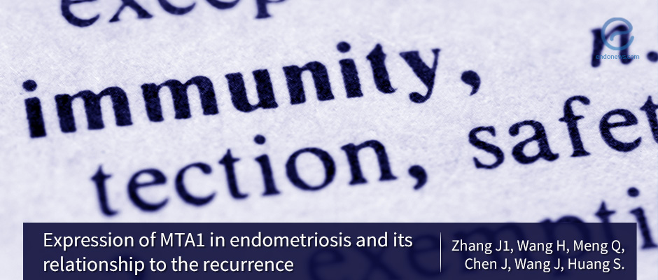 MTA1 as a predictor for the progression of endometriosis.