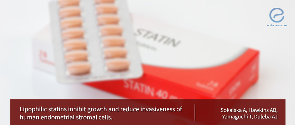 Lipophilic Statins inhibit growth and invasiveness of human endometrial cells