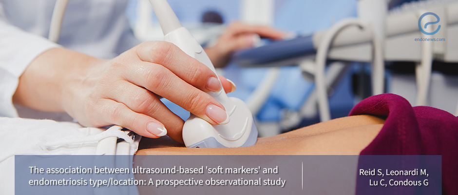 Ultrasound associated with the presence of endometriosis. 