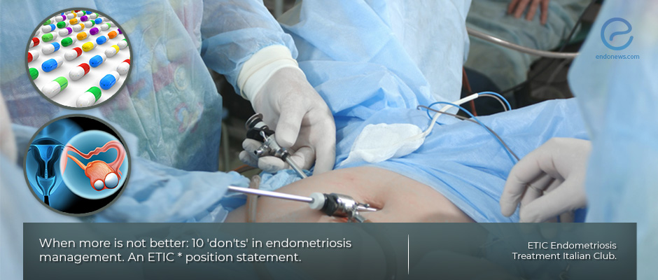 A position statement of diagnosing and treating endometriosis for gynecologists.