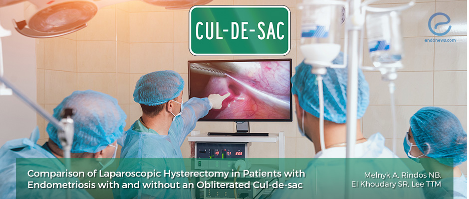 Is there any difference between endometriosis patients with or without obliterated cul-de-sac during laparoscopic hysterectomy?