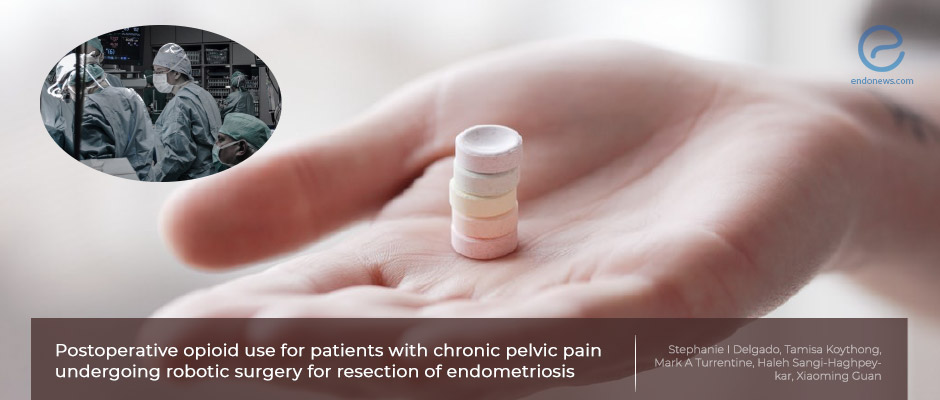 Postoperative Opioid use after Robotic operations for endometriosis, compared to non-endometriosis 