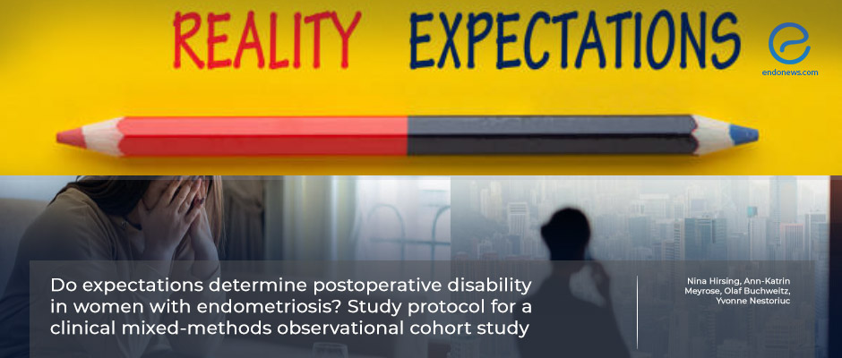  Evaluation of the postoperative disability in women with endometriosis.