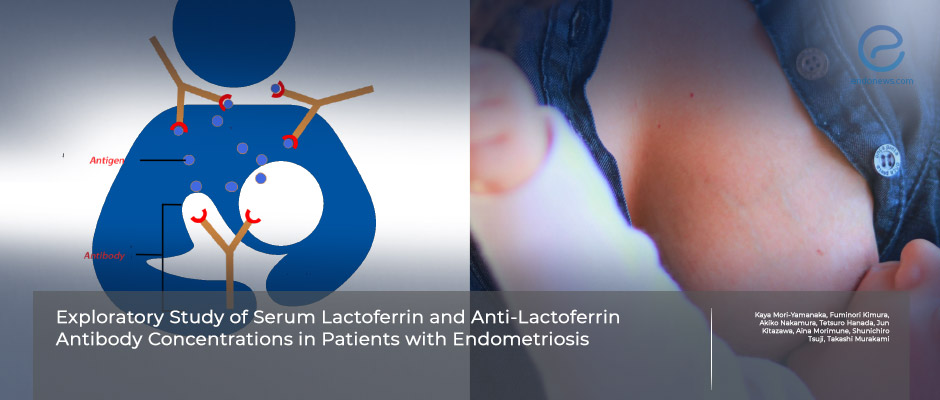 Antiinflammatory lactoferrin molecule and antibody levels in endometriosis patients 