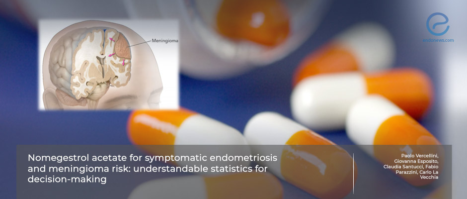 Meningioma risk in women with endometriosis using Nomegestrol acetate