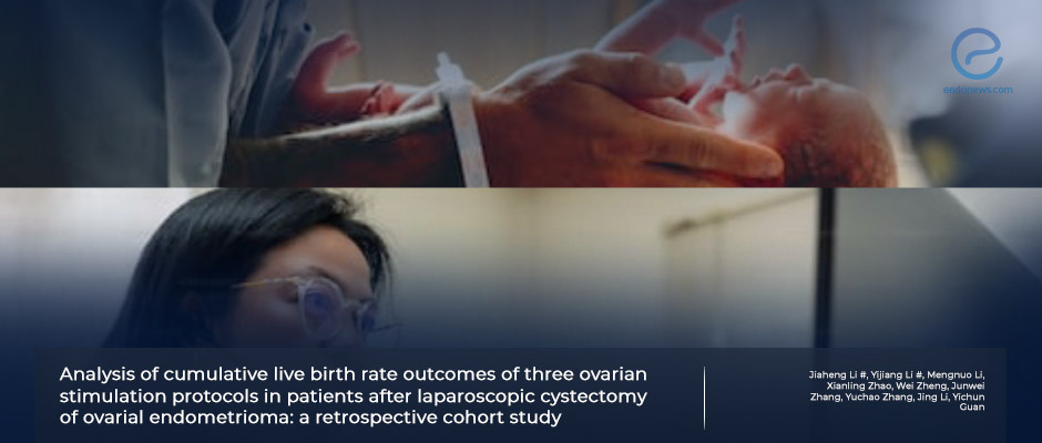Live Birth Rate for ovarian stimulation protocols after laparoscopic endometrioma cystectomy.